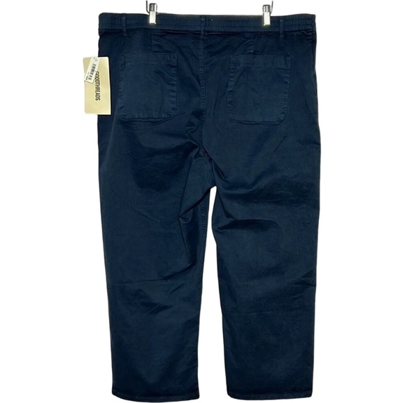 NWT Goodthreads Women’s navy Crop Chino’s size XXL - Picture 2 of 4